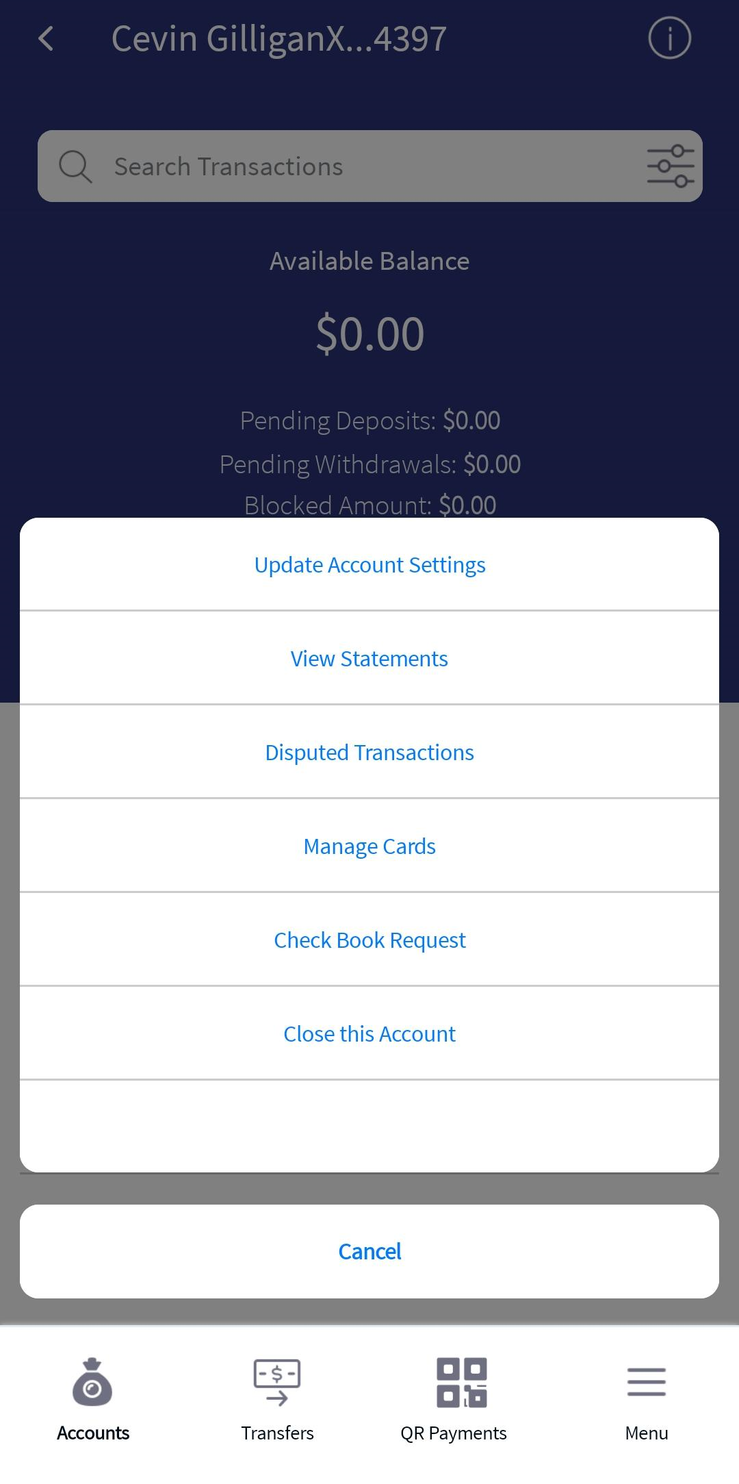 Select Account